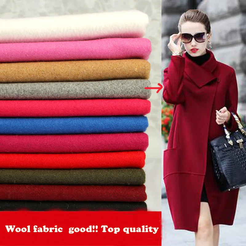 

Good ! 150*50cm2pc Wool Fabric Wool/Cashmere Fabric Patchwork Fabric Wool Cloth Fabric Material Diy Sewing Women Man Coat Jacket