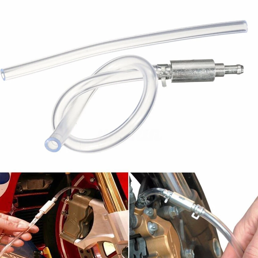 Moto Auto di Spurgo Dei Freni Freno Frizione di Spurgo Tool Kit in Un Modo Valvola di Tubo Dropshipping