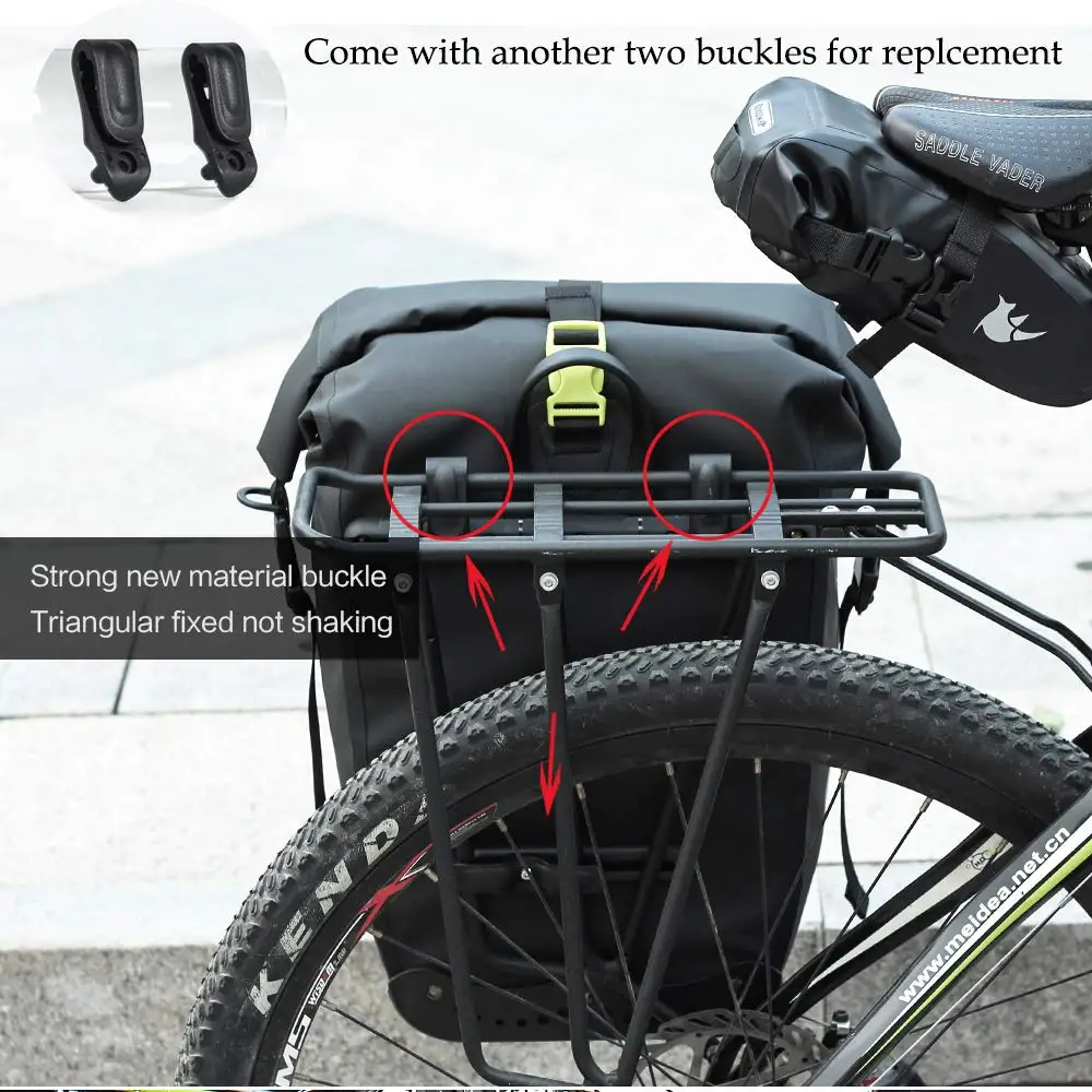 WATERFLY Bike Pannier Bag Water Resistant Extensible Bicycle Rear Seat Bag Bike Rack Carrier with Rain Cover for Riding Cycling WATERFLY Bike Pannier Bag Water Resistant Extensible Bicycle Rear Seat Bag Bike Rack Carrier with Rain Cover for Riding Cycling