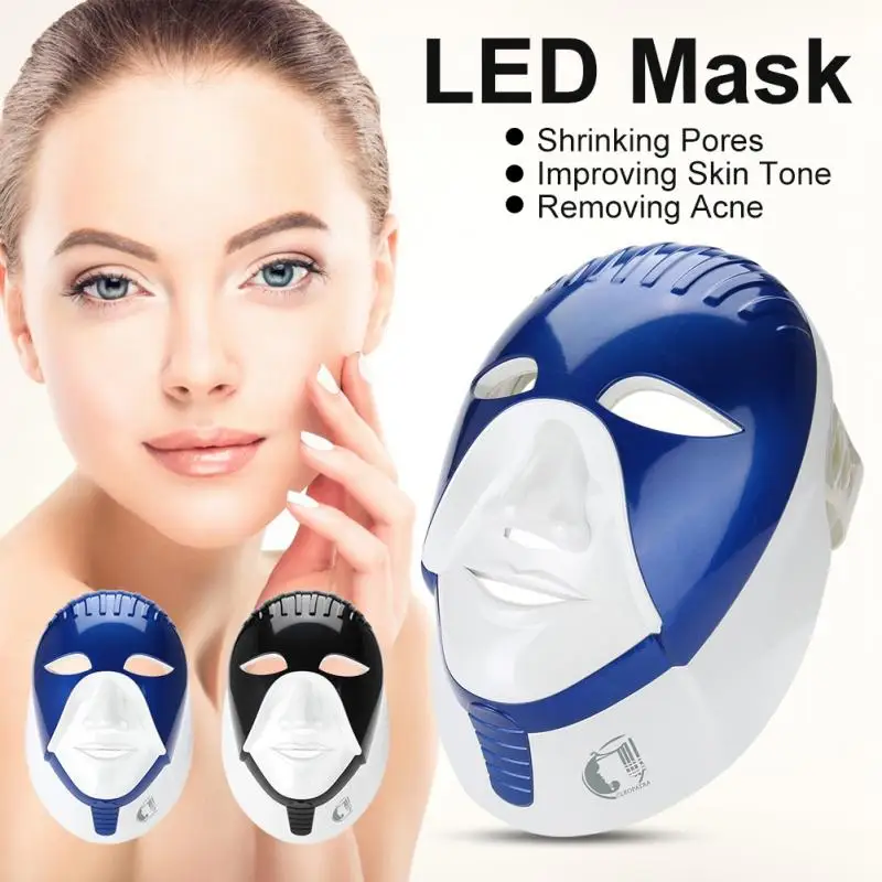 

Seven Colors LED Light Photon Facial Neck Mask Wrinkle Acne Removal Skin Rejuvenation LED Face Mask Skin Care Tools Beauty Spa