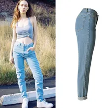 Женские джинсы с высокой талией, с карманами, уличная одежда, узкие джинсы, высокое качество, джинсовые штаны