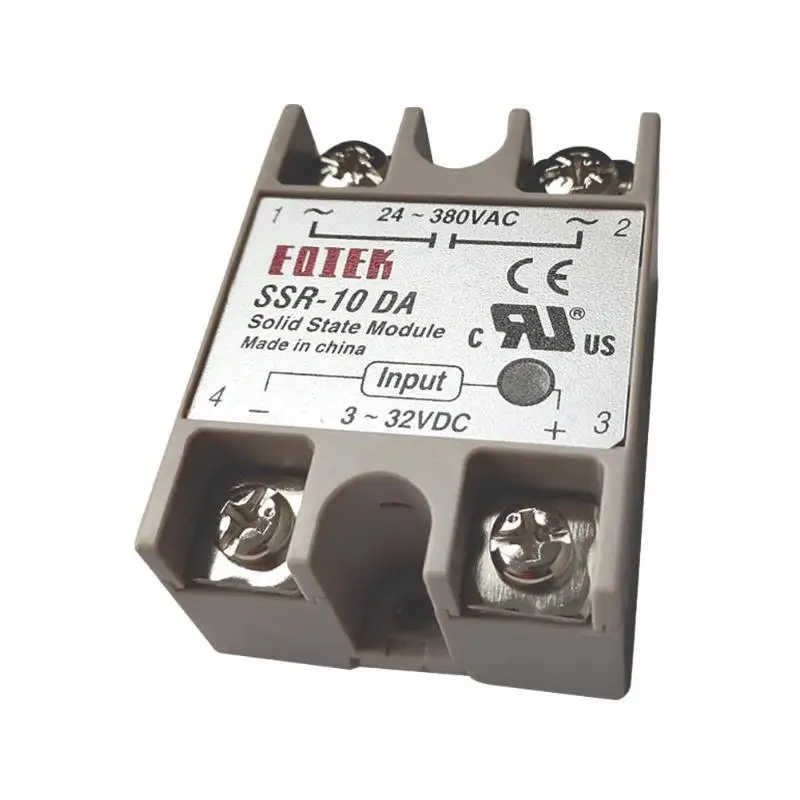 

SSR-10DA Solid State Relay Module AC24-380V Current Input Signal Control
