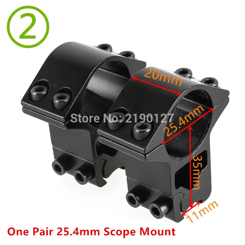 rifle scope mount ring mount Fire Wolf 30mm / 25.4mm Riflescope mount ring 11mm / 20mm dovetail rail high profile Low Profile for rifle scope hunting mount