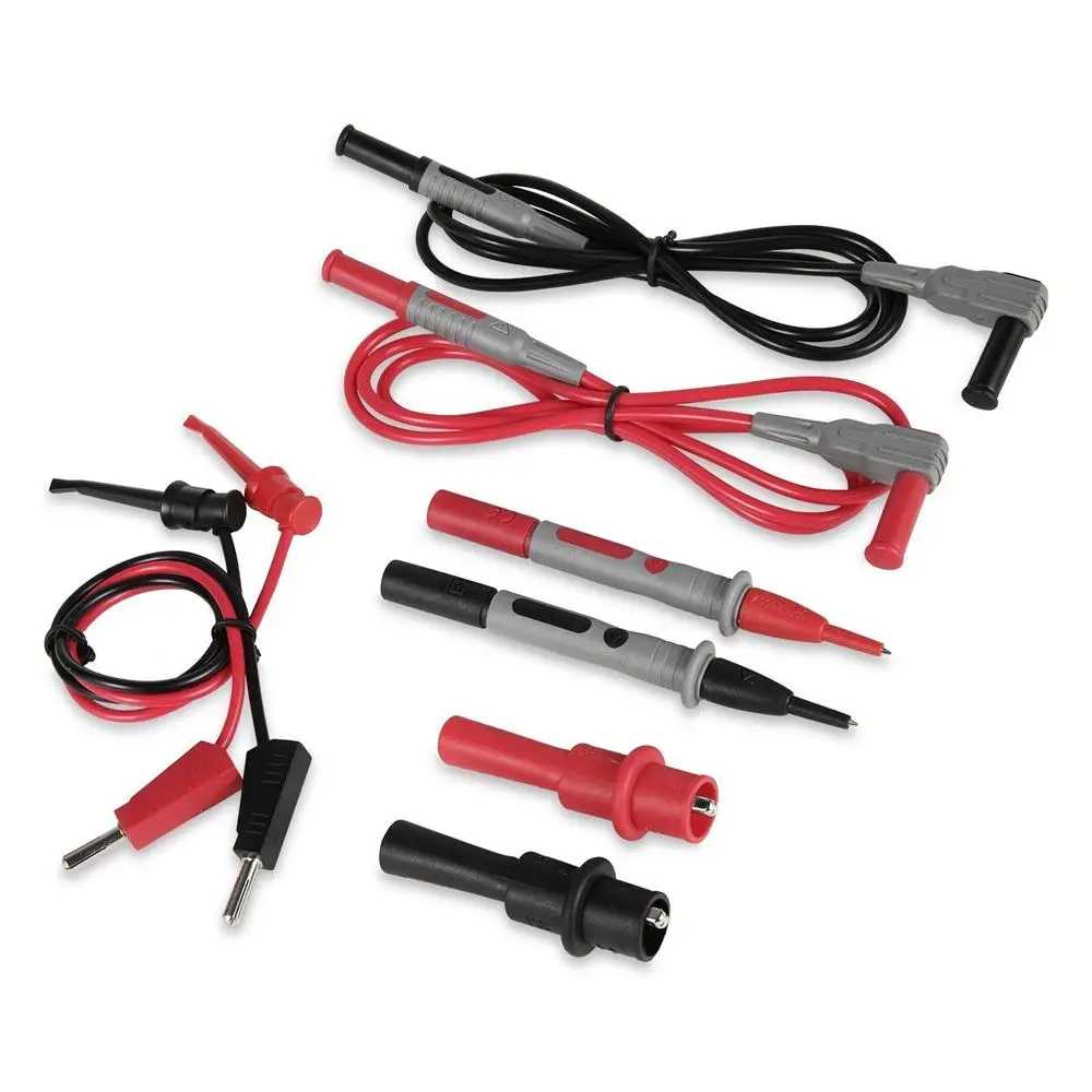 8pcs Multimeter Electronic Test Probe Leads Kit with Alligator Clip and