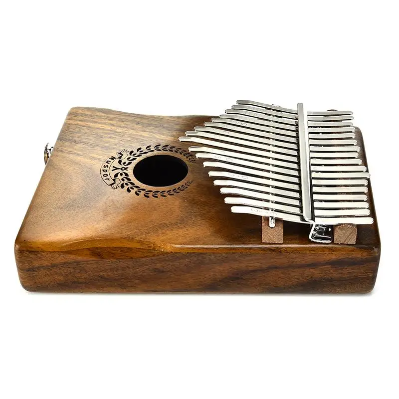 17 клавишным электрическая коробка EQ Kalimba Портативный Акация деревянная пианино