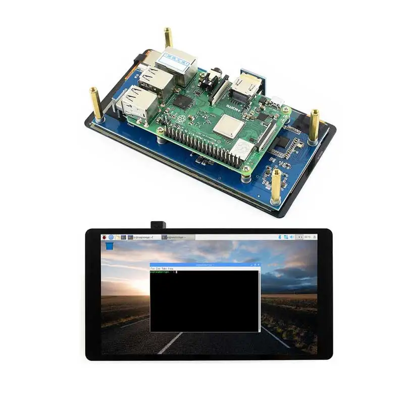 Raspberry Pi LCD AMOLED 5 дюймов 1080P дюймовый емкостный сенсорный экран HDMI для 3B + 2B