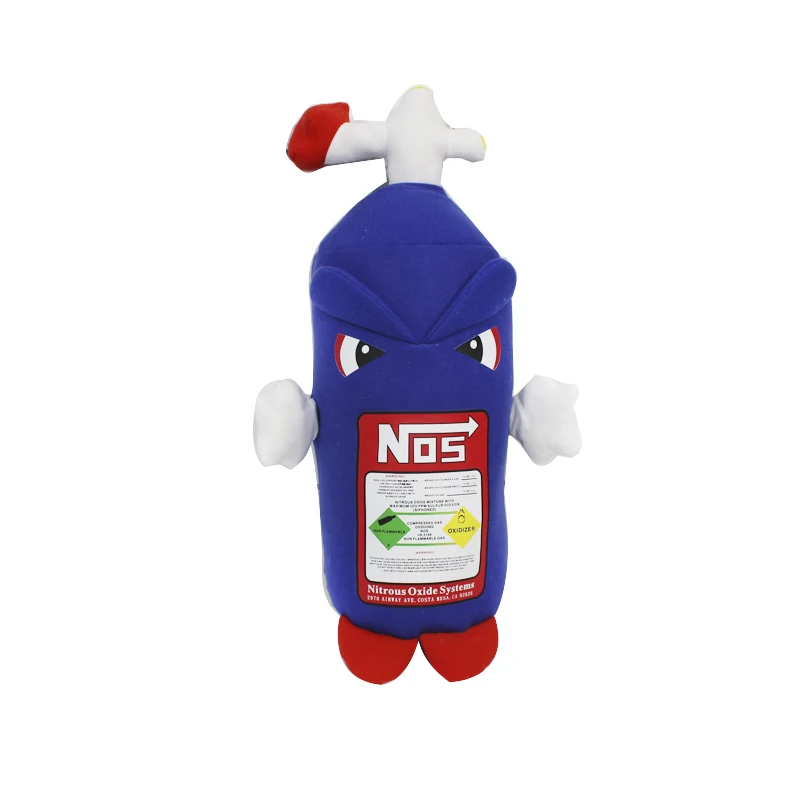 

1pc Creative Plush Toys NOS Nitrous Oxide Bottle Soft Pillow Turbo JDM Cushion Gifts Car Decor Headrest Backrest Seat Neck Rest