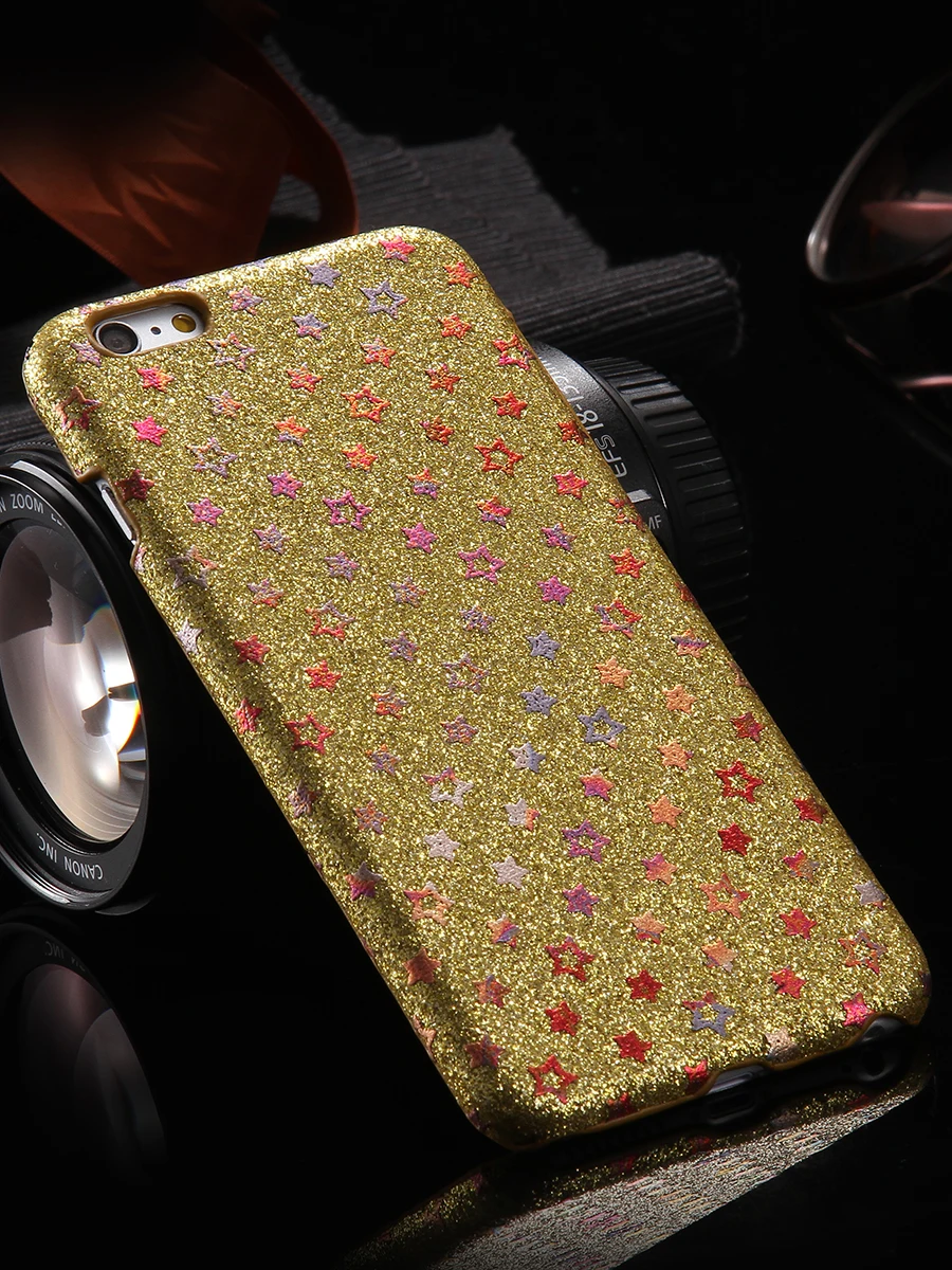 KISSCASE блестящий чехол для мобильного телефона iPhone 6 S Plus чехлы Модные ПК задняя