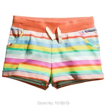 Качественная одежда из чесаного хлопка для маленьких девочек Детские шорты, штаны новинка года, летние пляжные повседневные брюки для девочек детская одежда