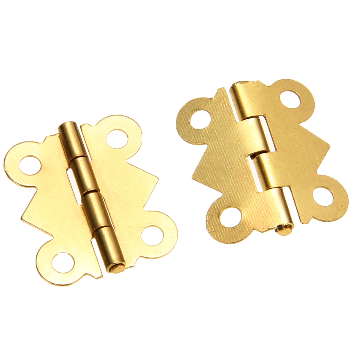 10 piezas de oro Mini mariposa bisagras de Puerta del cajón del Gabinete de la joyería caja de bisagra de muebles s DIY herramientas de Hardware Mayitr
