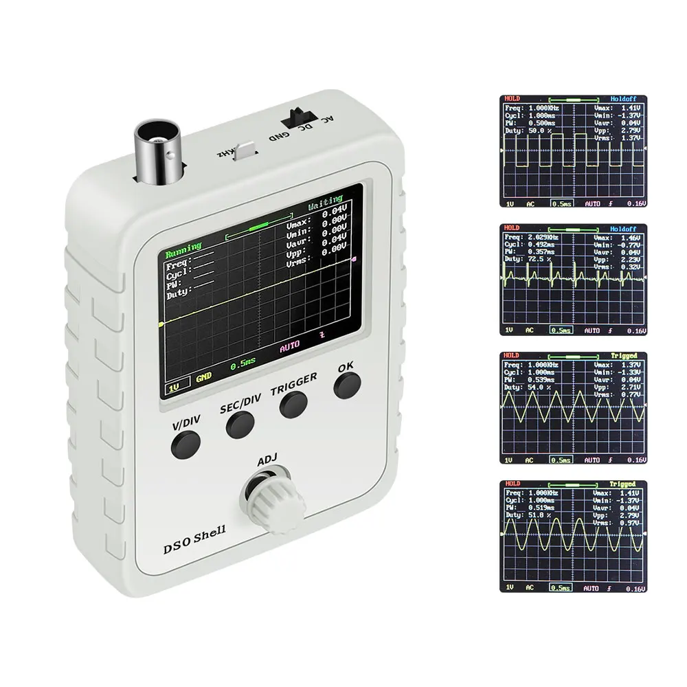

Oscilloscope full assembled with P6020 BNC standard probe