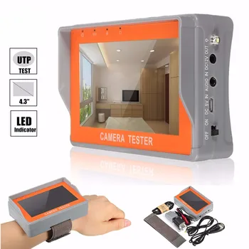

4.3" Inch HD AHD CCTV Tester Monitor AHD 1080P Analog Camera Testing PTZ UTP Cable Tester 12V1A Output High Quality