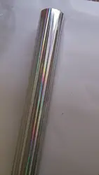 Голографическая фольга серебряный цвет B24 горячего тиснения для бумага и пластик 64 см x 120 м