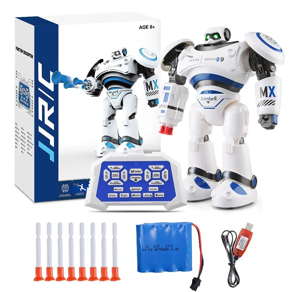 JJR/C JJRC R1 RC Robot AD Police Files Programmable Combat Defender Intelligent RC Robot Remote Control Toy for Kids JJR/C JJRC R1 RC Robot AD Police Files Programmable Combat Defender Intelligent RC Robot Remote Control Toy for Kids