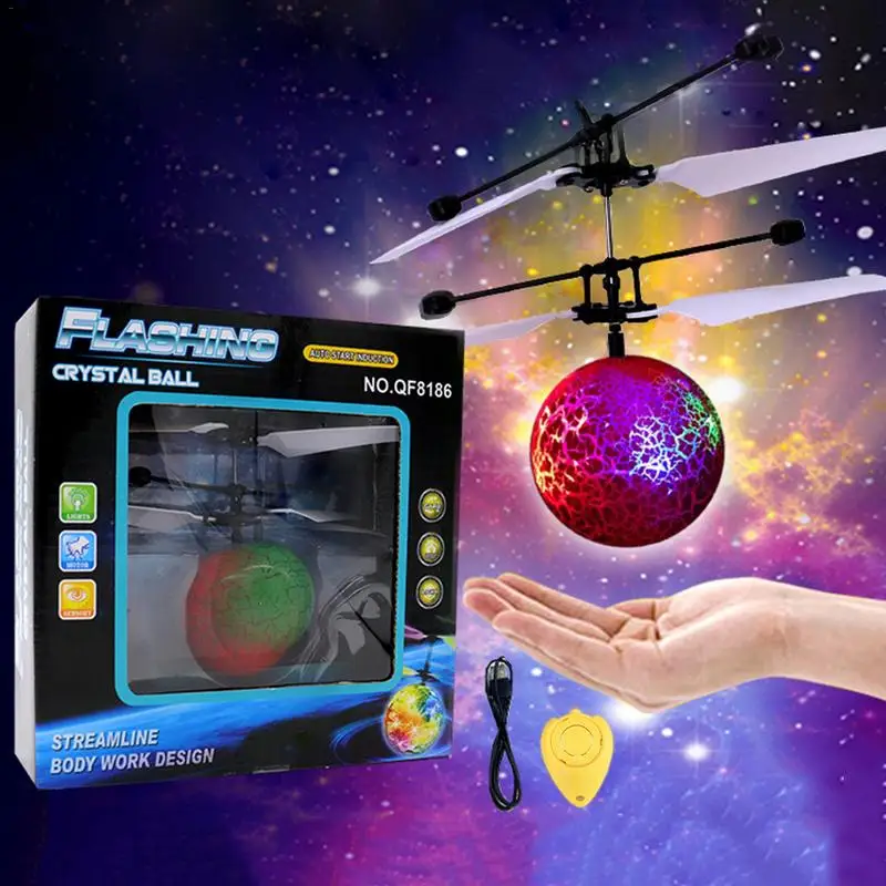 Cracked Flash Planet Induction Aircraft with Remote Control Induction Toys remote controlled helicopter