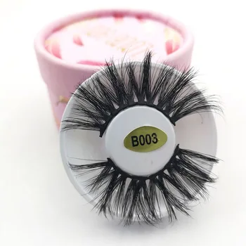 

20pcs individual natural long 25mm lashes mink eyelashes volume 3d false eyelash extension fake eye lash packaging box faux cils