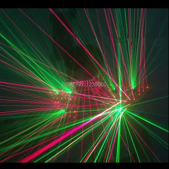 

New Arrived Red Green Laser Man Waistcoat Glasses Costume Laserman Vest Light Up Laser Show Party DJ Performance Stage Clothes