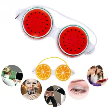 

1PC Ice Gel Eye Mask Sleep Well Compress Cute Fruit Gel Eye Fatigue Relief Cooling Eye Care Relaxation Eye Shield