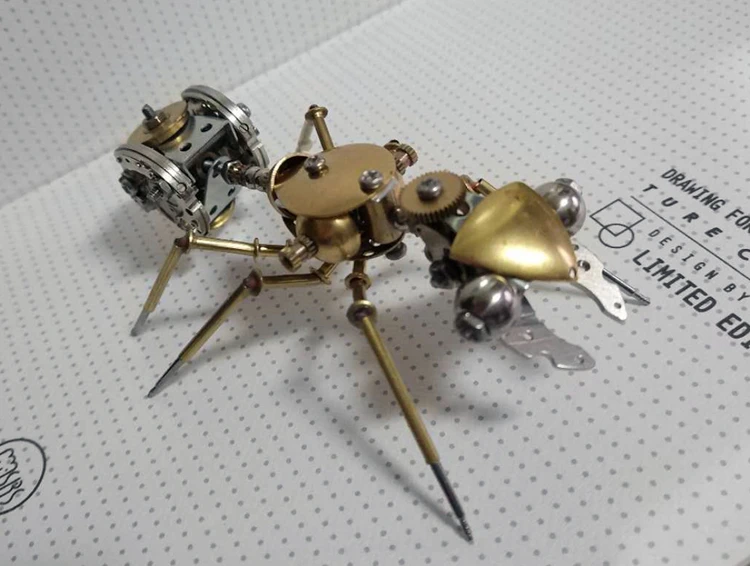 Специальный Металлический Литой механический муравей Коллекция подарков все металлические ремесленные мебель дисплей игрушки