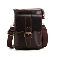 Мужская сумка из натуральной кожи с клапаном, мужские сумки-мессенджеры,, мужские маленькие портфели, модная сумка через плечо, деловая сумка на плечо