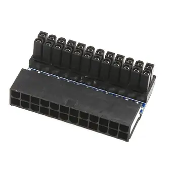 

ALLOYSEED 52x18x33mm ATX 24 Pin to 24 Pin 90 Degree Power Connector Adapter for for ATX cable better power supply