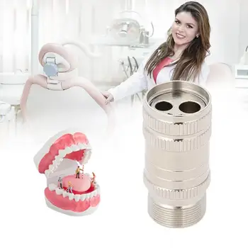 

Dental Handpiece 2 To 4 Tubing Change Adapter Stainless Steel Connector