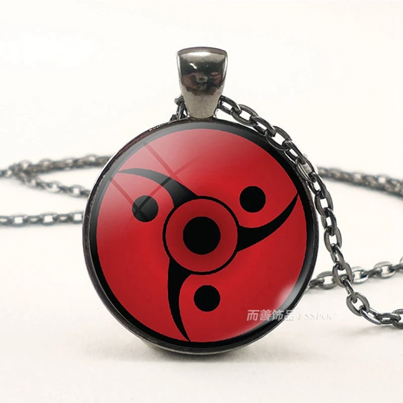 Ожерелье Uchiha Clan Sharingan Eyes аниме Наруто черная цепочка Rinnegan подвеска Саске Какаши