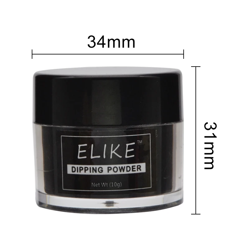 ELIKE غمس مسحوق الأظافر كيت 10g الفرنسية سريعة dip كاتب سريع تجفيف الملونة مسمار غمس مسحوق مسمار الفن زينة