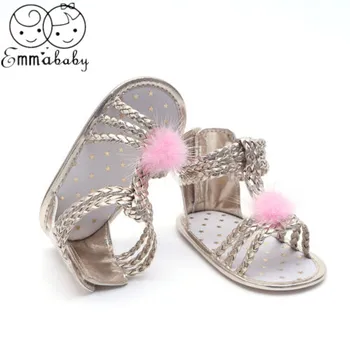 

2019 Emmababy New Summer Newborn Baby Boy Girl Pu Sandals Soft Sole Crib Shoes Sneaker Prewalker