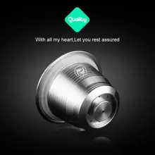 Фильтр для кофе из нержавеющей стали, наполненный кофе, металлическая многоразовая Капсульная оболочка, переработанный фильтр для машины Nespresso