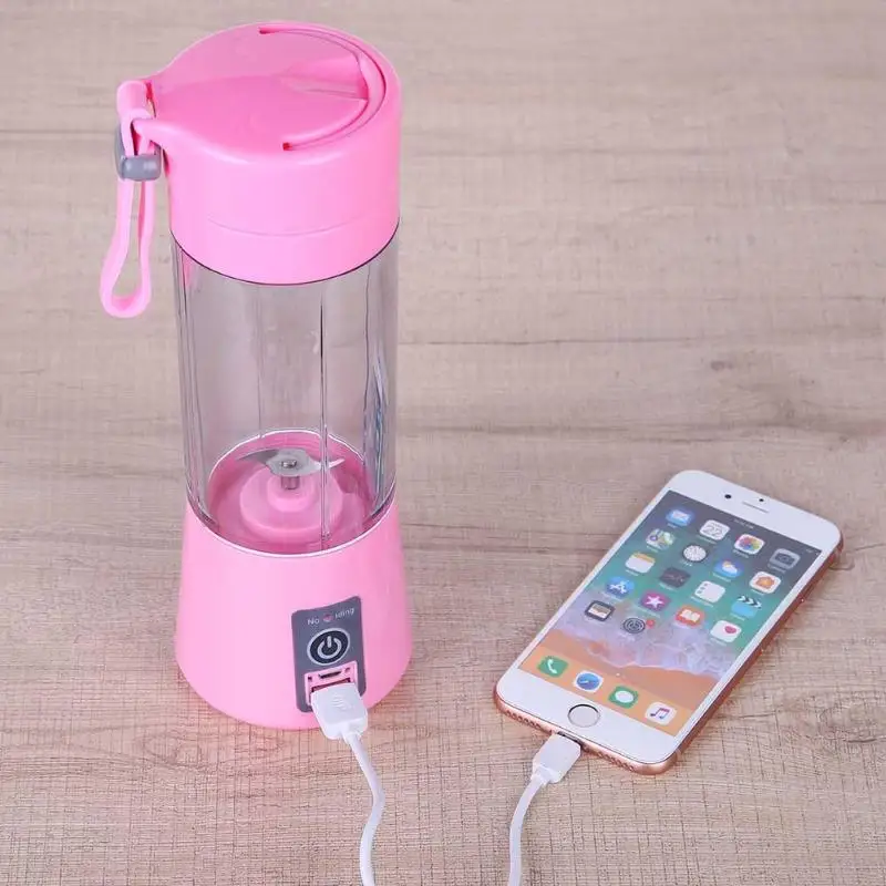 

380ml Mini Portable USB Small Juicer Extractor Household Blender Egg Whisk Fruits Mixer With External Charging Treasure