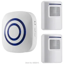 Smart Door Bell Chime,Wireless Business Door Motion Sensor Detector Smart Visitor Doorbell Home Security Driveway Alert Alarm wireless infrared motion sensor door security bell alarm chime eu us plug