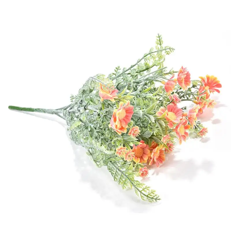 

Artificial Flowers Decoration Decorative Flocking Chrysanthemum Flowers for Bouquet Wedding Bridal Decor