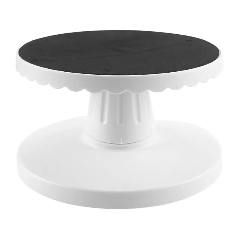 

Plastic Cake Plate Adjustable Turntable Rotating Anti-Skid Round Cake Stand