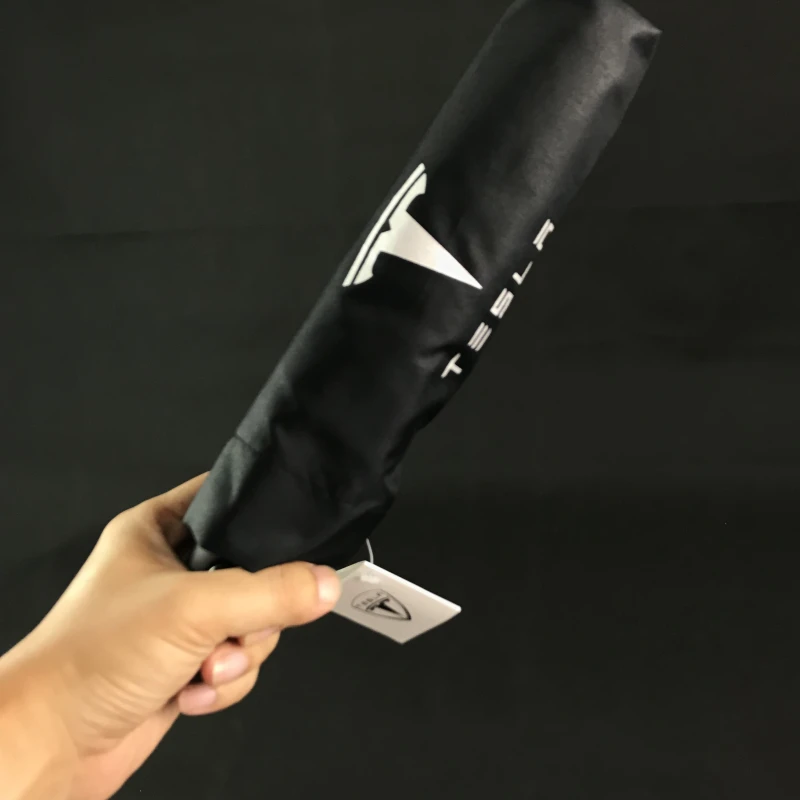 Online Car Accessories For Tesla Logo Fully Automatic Umbrella Car Styling stickers For Tesla MODEL S MODEL X MODEL 3 MODEL Y