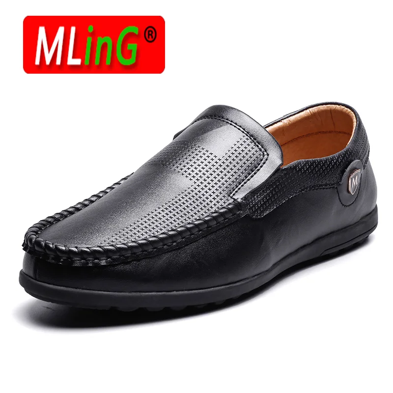 

Men Leather Shoes Fashion Slip On Shoes For Men Outdoor Men Driving Shoes Leather Men Loafers Luxury Brand Shoes