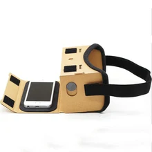 Virtual Reality Glasses Google Cardboard Glasses 3D Glasses VR Box Movies for iPhone 5 6 7 SmartPhones VR Headset For Xiaomi