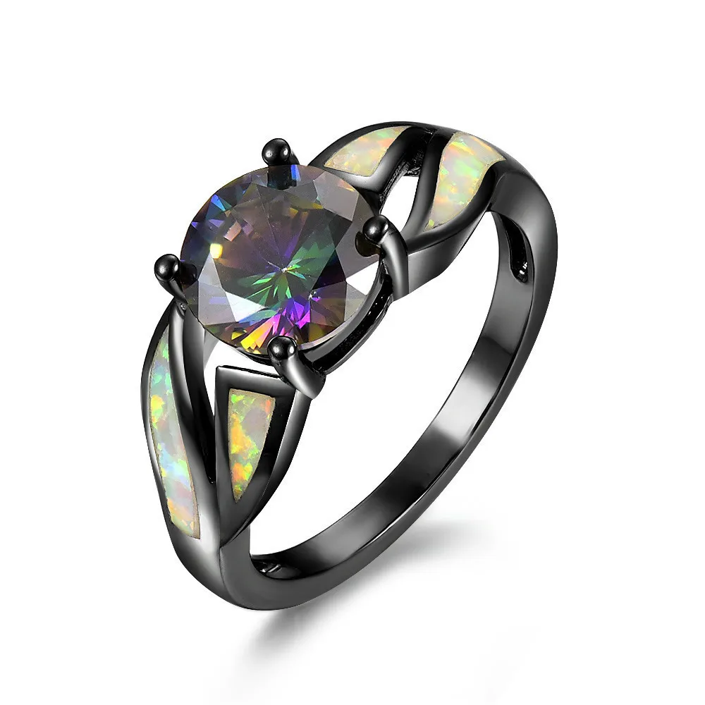 Fashion Popular Seven Colour Black Ring Woman Jewelry Product European Pin Explosive boho anillos mujer A004 jiezhi | Украшения и