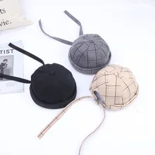 Повседневная Хип-хоп шляпа взрослые мужские шапки хлопок трикотажная детская шапочка эластичные шапки унисекс Решетки Длинный стример