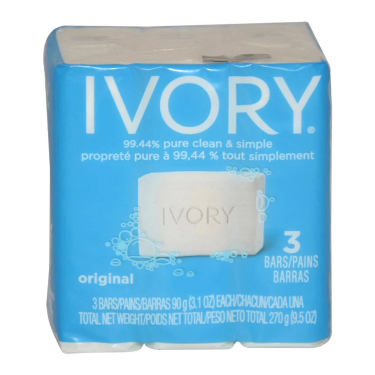 Simply Ivory Bath Bar by Ivory for Unisex 3 x 3.1 oz Soapin Soap from