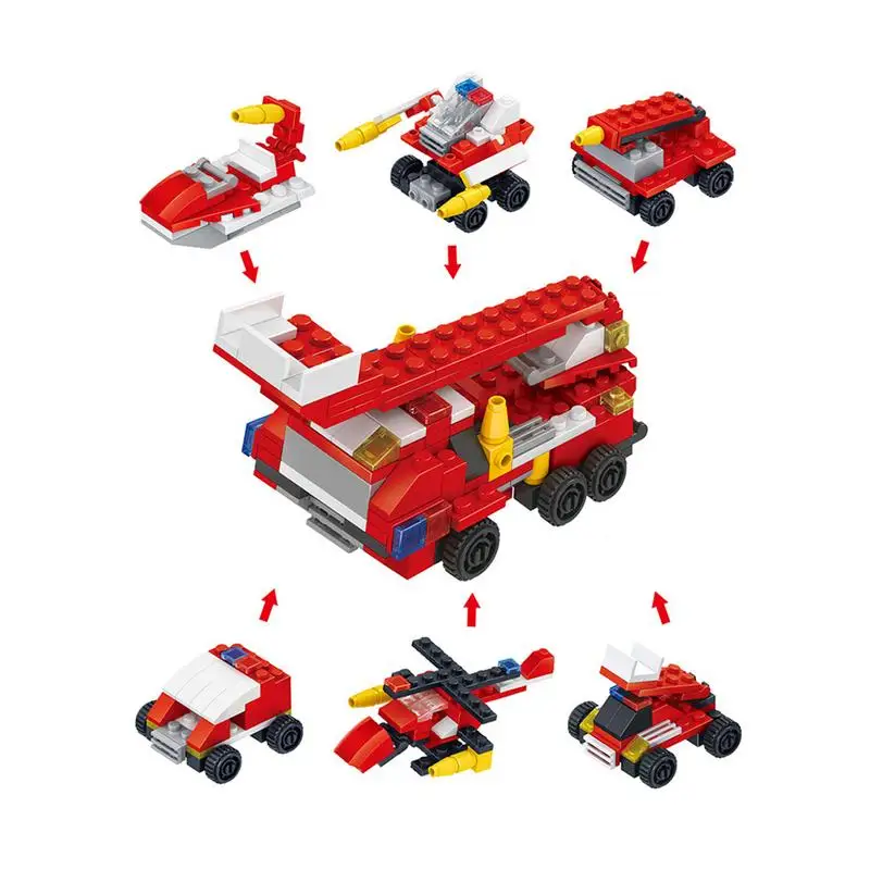 

6Pcs/Set Inserting Building Block Children Puzzle DIY Inserting Toys Engineering Vehicle Interactive Early Education Toy