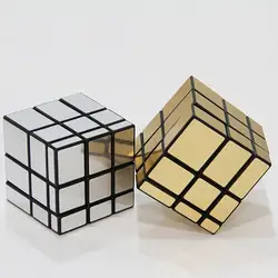 3x3x3 Волшебное зеркало Cube professional Золото и серебро cubo magico с глянцевым покрытием головоломки Скорость твист изучение и образование игрушечные