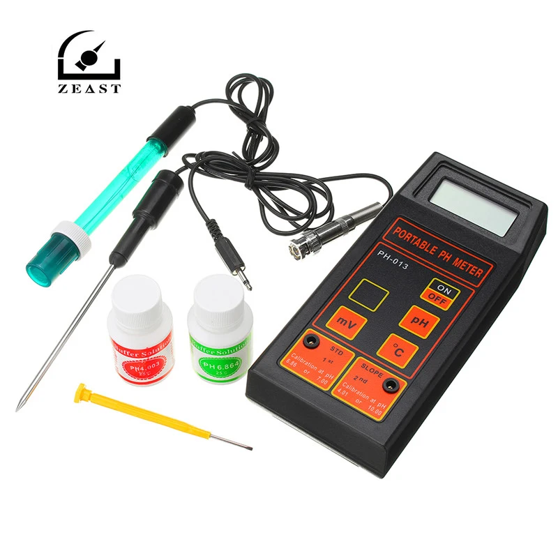 

Portable PH ORP Temperature Meter 3 in 1 Tester PH Meter with Battery and PH Buffer Powder