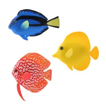 Рыбный орнамент, украшение для аквариума, тропические искусственные рыбки, забавная искусственная светящаяся Рыбка, украшение для воды