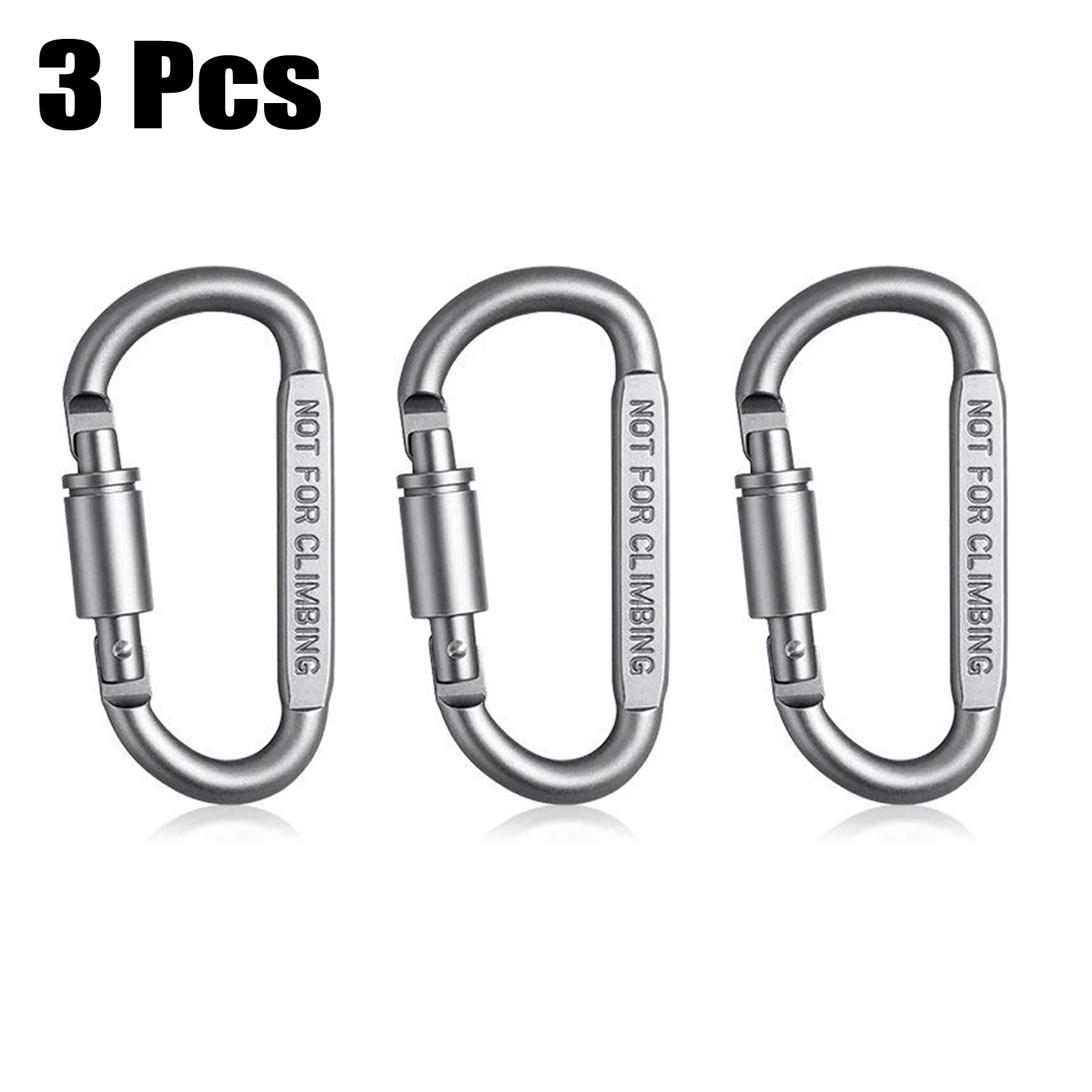 

5pcs Ideal Aluminum Carabiner D-Ring Key Chain Keychain Clip Hook Outdoor Buckle