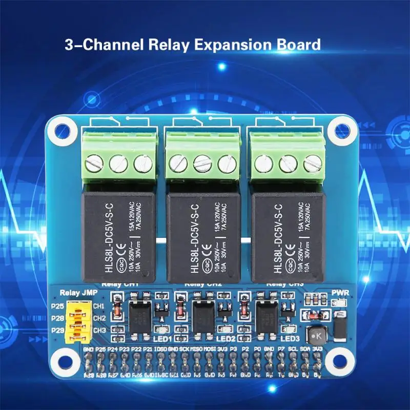 3-канальный блок питания реле Плата расширения для Raspberry Pi A+/B+/2B/3B/3B+ высокое качество