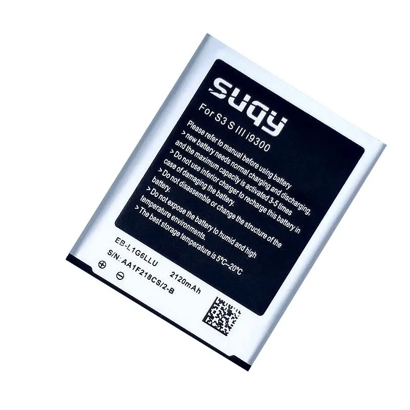 

High Capacity 2120mAh EB-L1G6LLU Mobile Phone Battery for Samsung Galaxy S3 SIII i9300 batteries Replace Bateria Accumulator