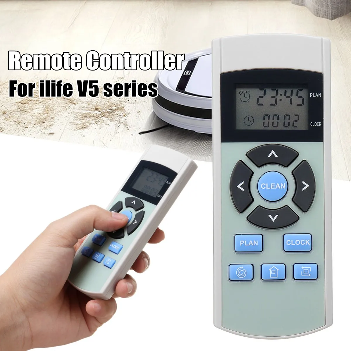 

Vacuum Cleaner Remote Control for ilife v5 Series Robot Vacuum Cleaner Parts Replacement