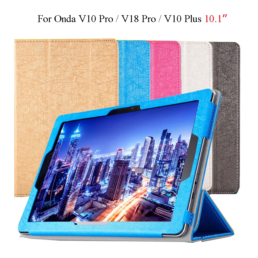 Для Onda V10 Pro V18 10 1 ''из искусственной кожи чехол ультра-тонкий Tri-Fold Tablet крышка