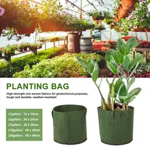 Durable Tree Planting Bag Nursery Seedling Nutrition Pot Thickened Non-Woven Good Load-bearing Capacity Thick Flowerpot